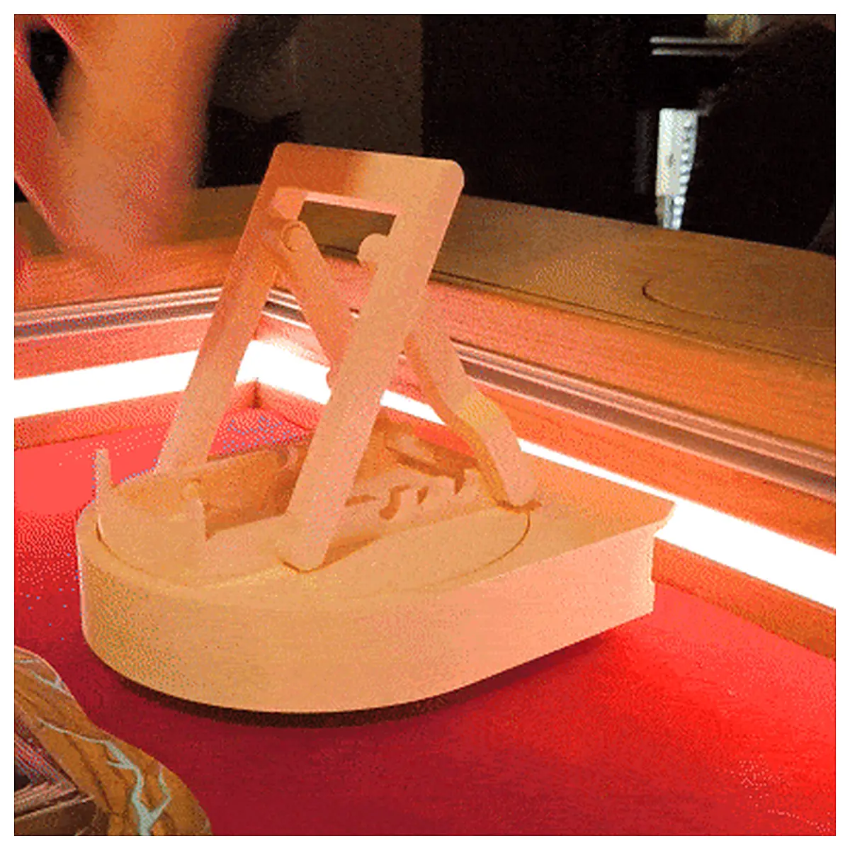 Board Game Stand Tabletop Holder Track Castle Toy Table Game Accessories Wooden Construction