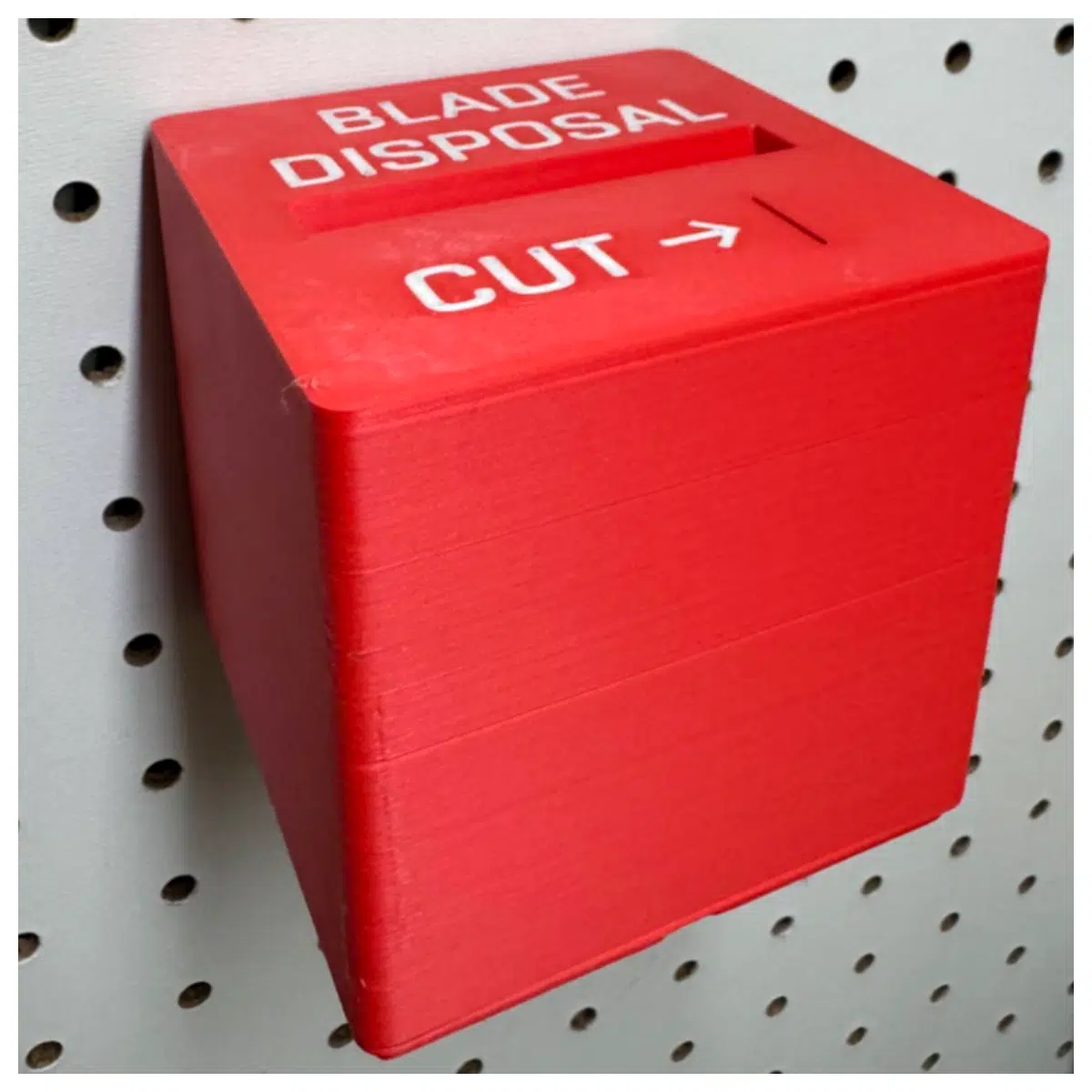 Discard Blade Box Gridfinity Pegboard System Organizer Storage Container Parts Box Shelf Accessories