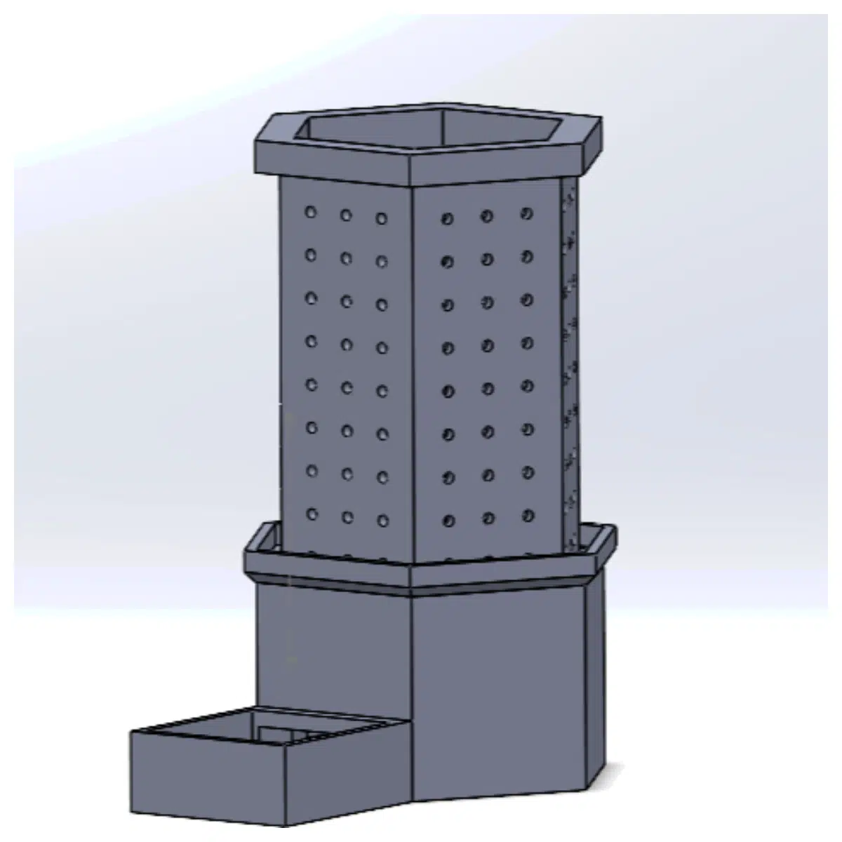 Hexagonal Planter No Support Indoor Garden Planters Modern Pots Creative Flower Boxes Succulent Planters