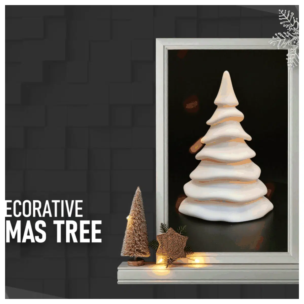 Wave Christmas Tree Pressure Test Adhesion Test Christmas Decor Tree Shape Stability Support