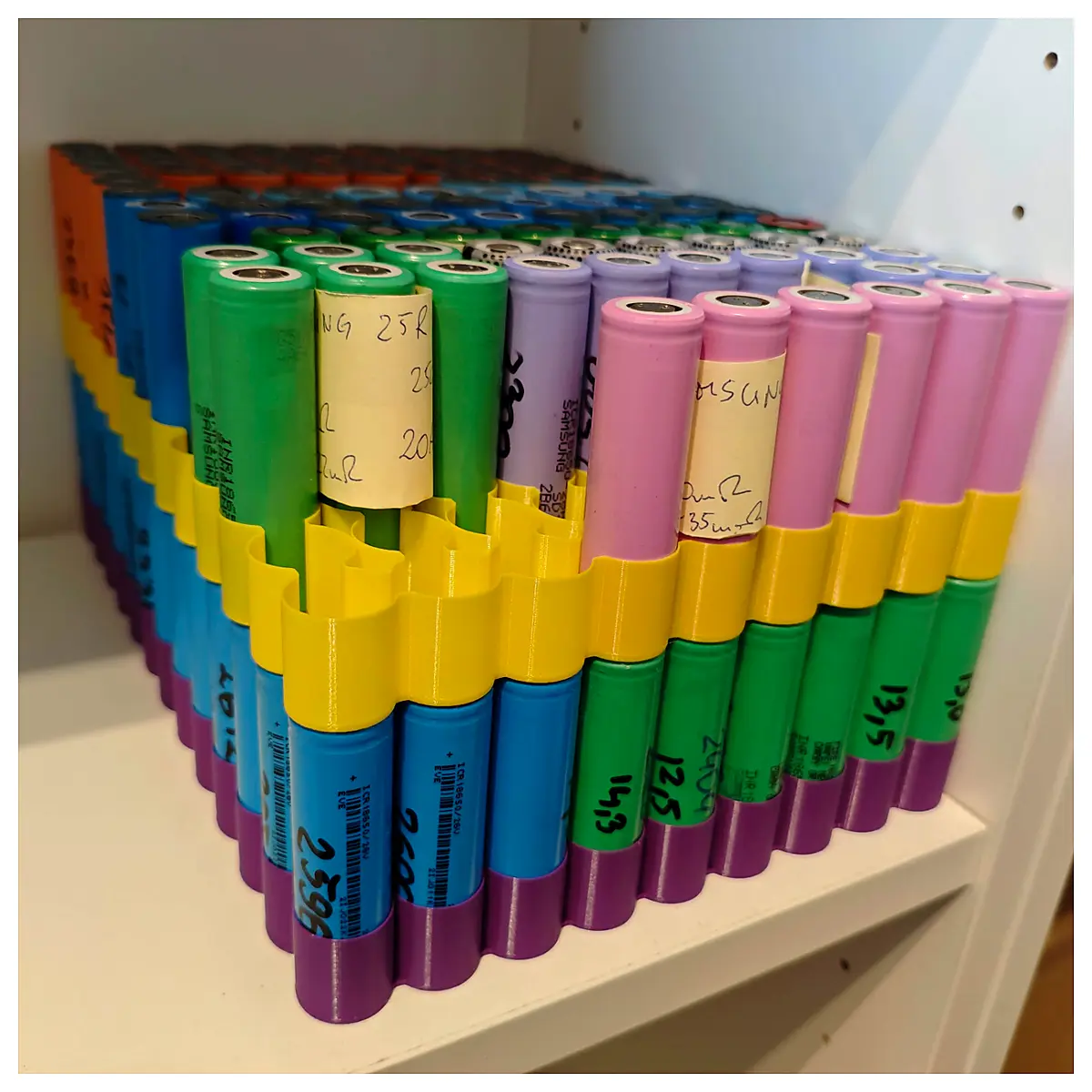 18650 Lithium Battery Storage Rack Spiral Organizer Battery Storage Solutions Battery Parts 18650 Accessories