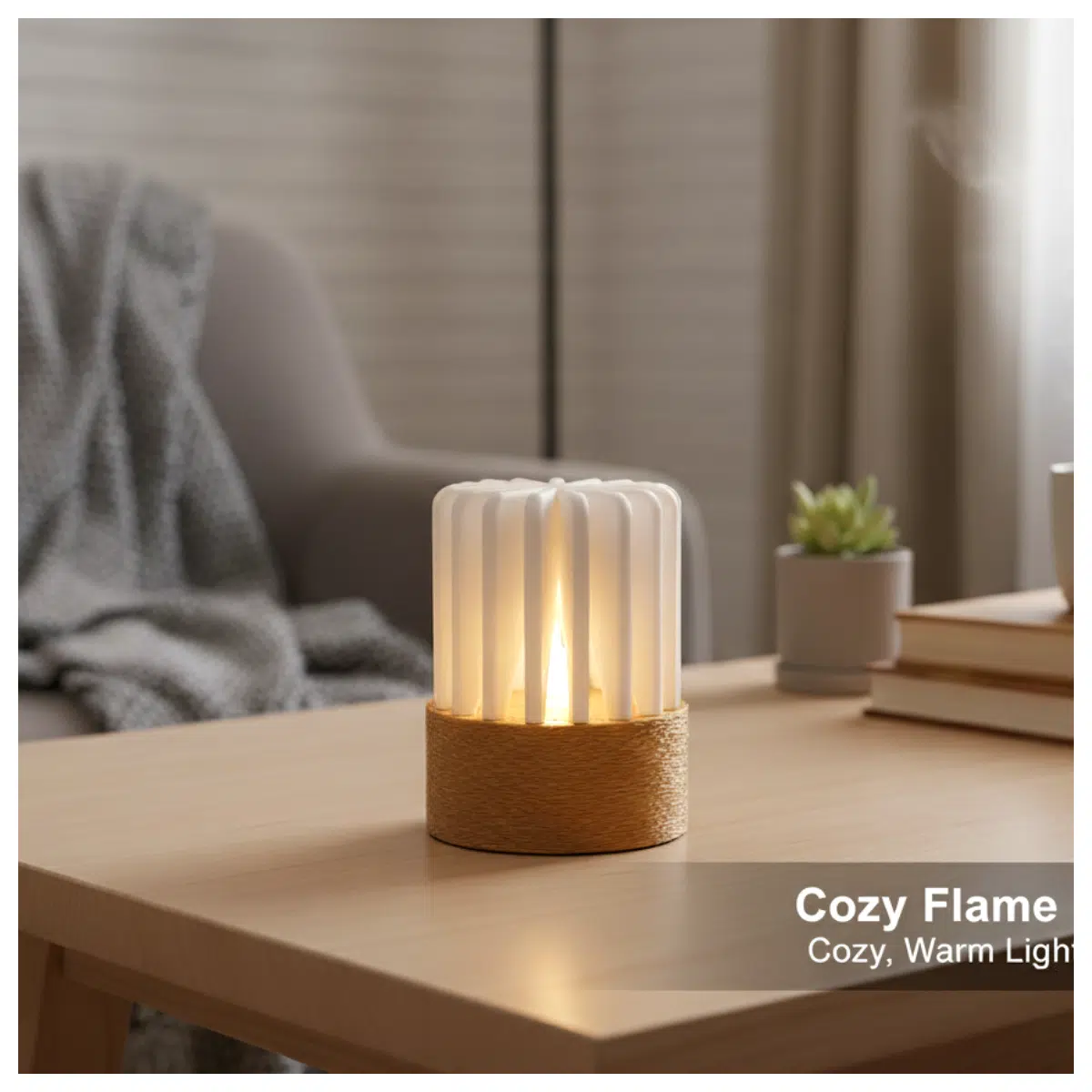 Cozy Flame Warm Projector Mood Romantic Night Creative Lighting Decor