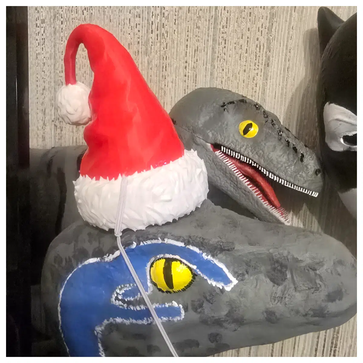 Dinosaur Christmas Hat Kids Toy Party Supplies Festive Gift Christmas Decoration Velociraptor