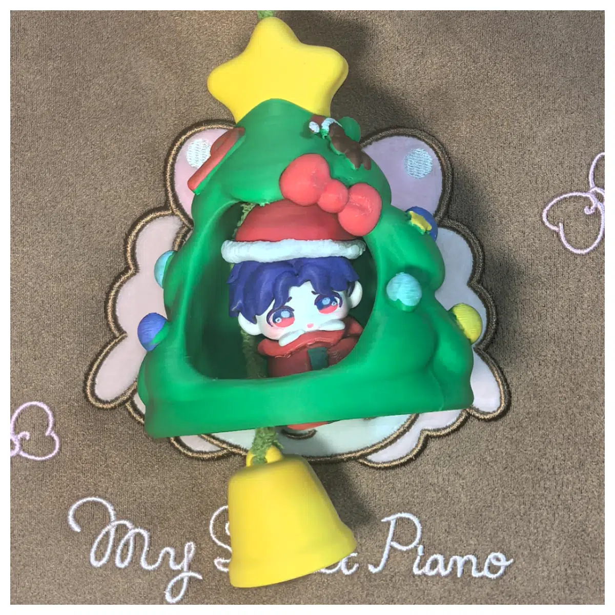 Christmas Tree Ornament Set Disassembled Ornaments Festive Decoration Accessories Christmas Gift Painted Miniature Figures Tree Decor