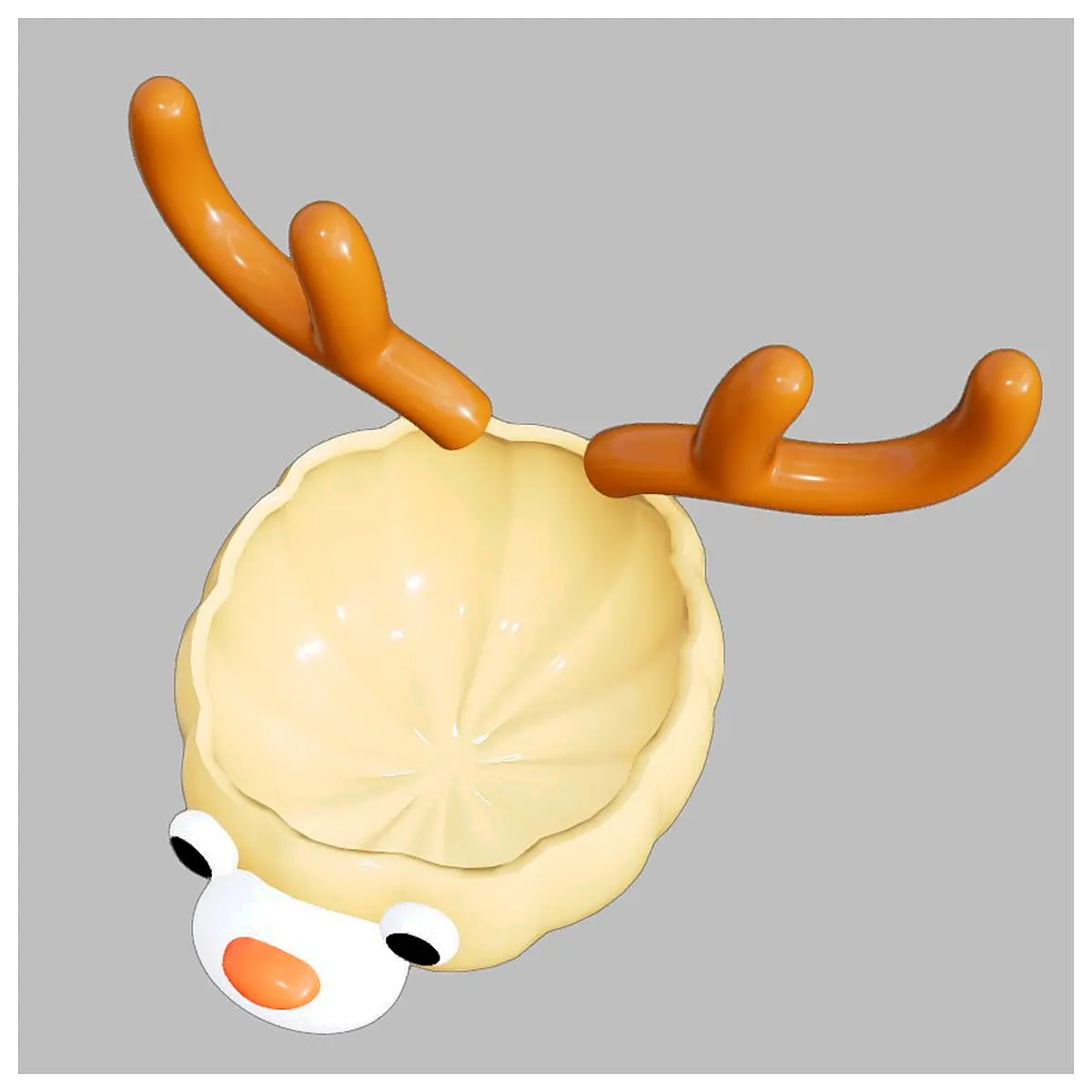 Christmas Deer Holder Christmas Decoration Festive Gift Ceramic Pen Cup Organizer Multi Purpose Decor