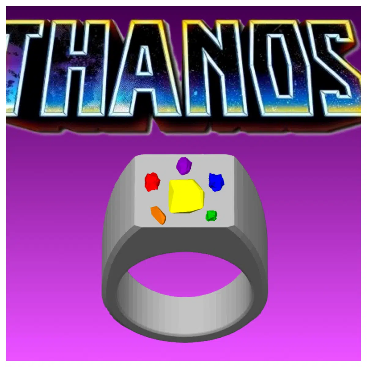 Stones Ring Game Accessories Character Cosplay Anime Collectible Toy Ring Jewelry