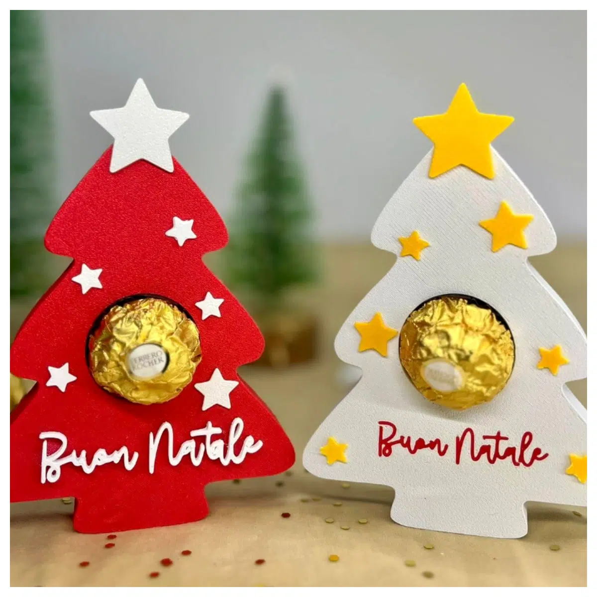 Christmas Gift with Chocolate Decorated Tree Festive Gift Christmas Decoration Surprise Gift Holiday Decor