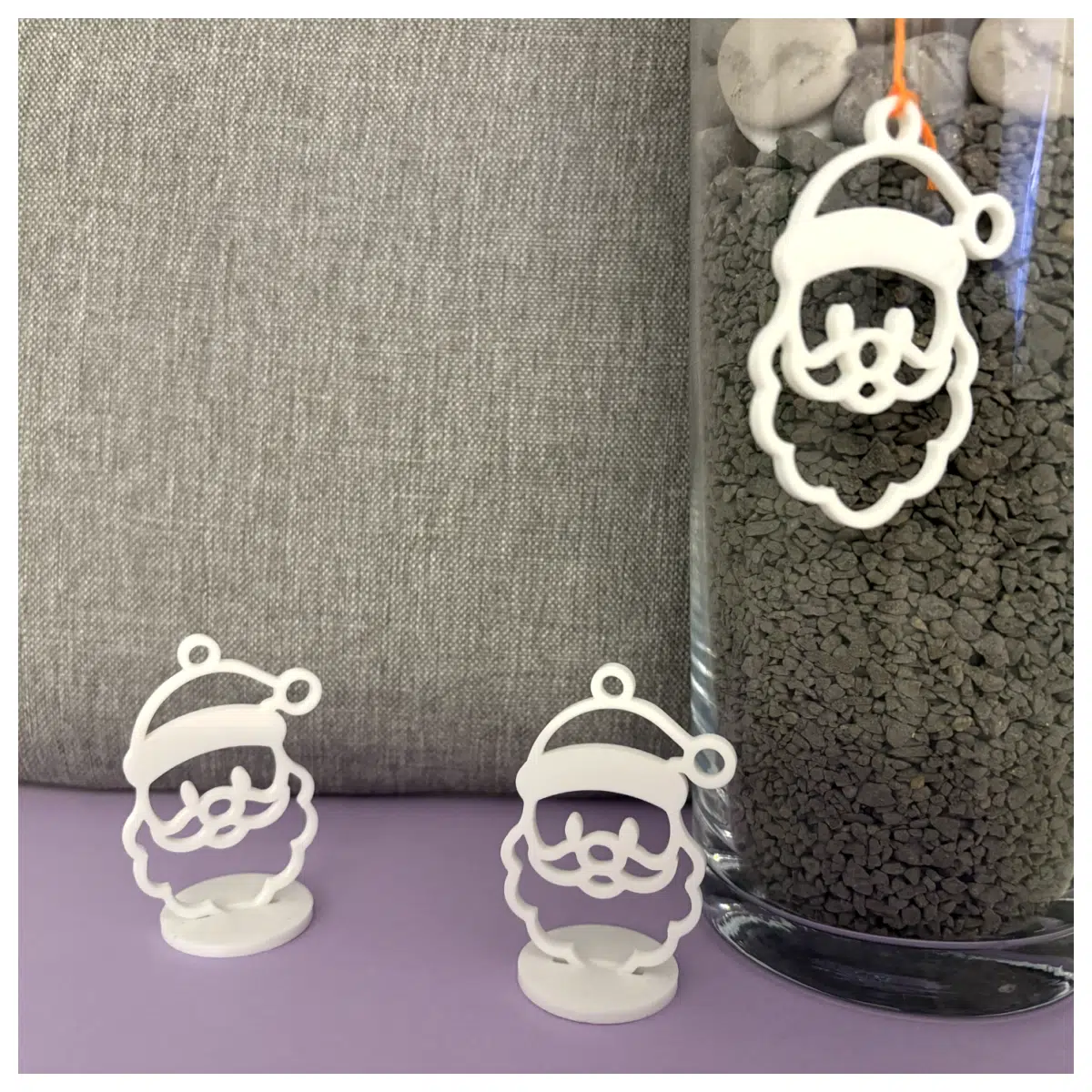 Santa Claus Ornament Holder Festive Decorations Christmas Ornament Support Stand Xmas Decor Accessories