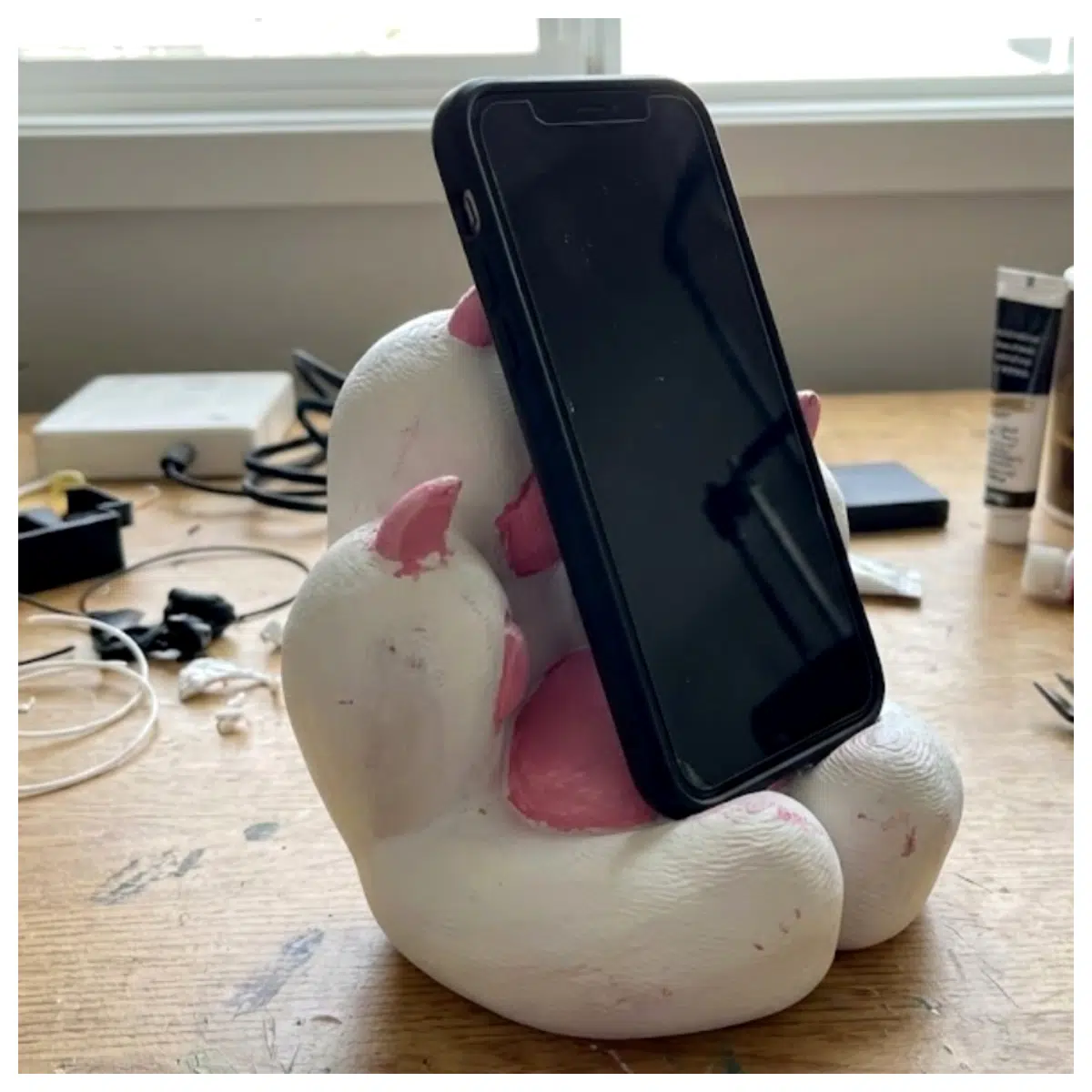 Cat Paw Phone Stand Mobile Phone Holder Desk Phone Stand Cat Shaped Phone Support Lazy Phone Stand Creative Phone Holder