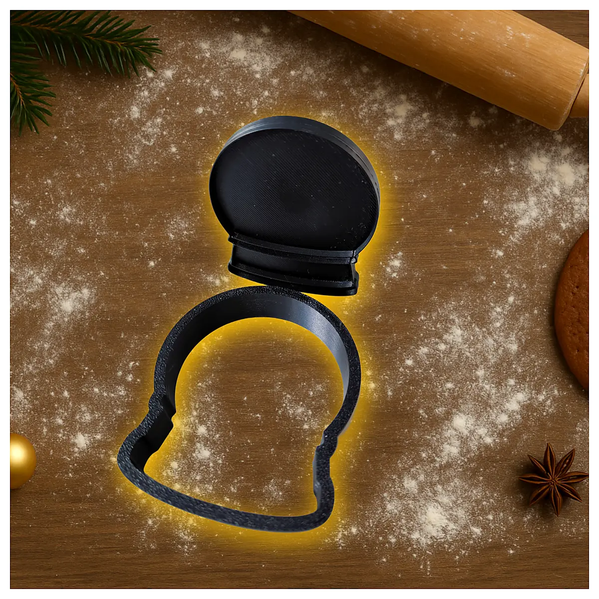 Christmas Snowflake Cookie Molds DIY Baking Molds Snowball Shape Cookie Making Tools Baking Accessories Cookie Molds