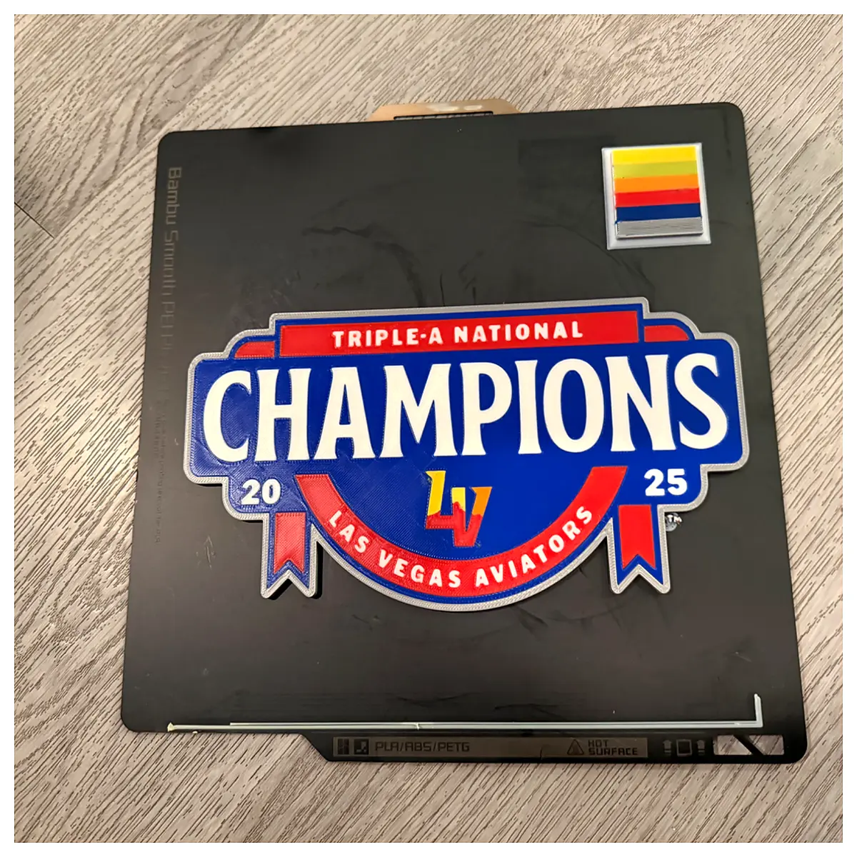 Las Vegas Flyers Team 2025 PCL Championship Plaque Team Memorabilia Championship Game Jersey Awards
