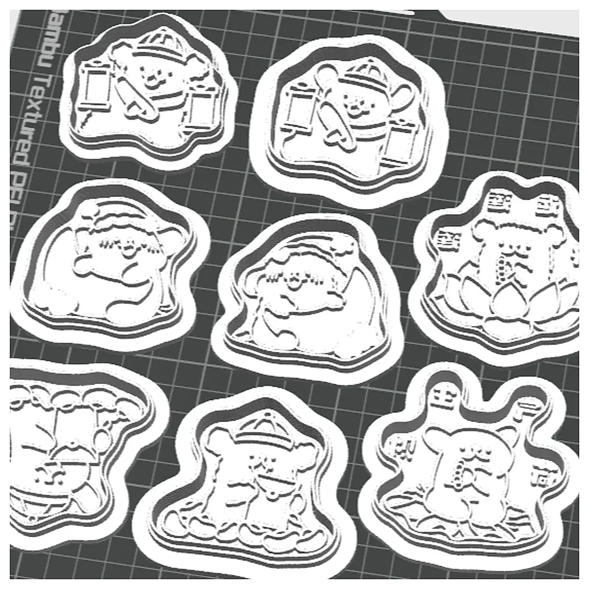 24 Puppy Cookie Molds Stamp Clay Pottery DIY Toys Kids Shaping Tools