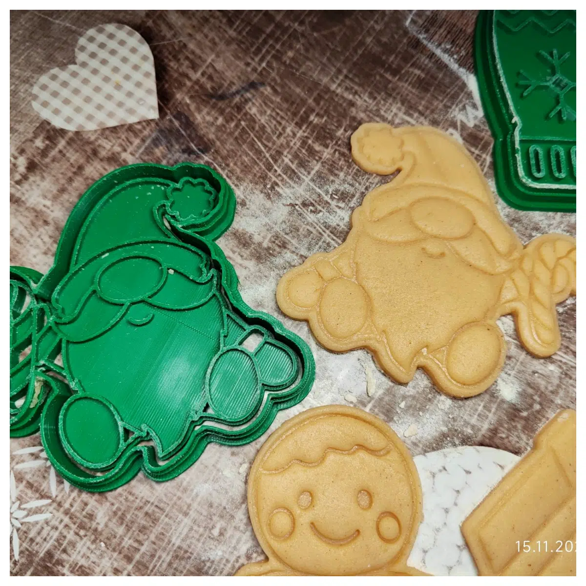 Santa Claus Umbrella Cookie Create adorable Christmas cookies festive decorations candy molds baking tools Ideal for holiday treats