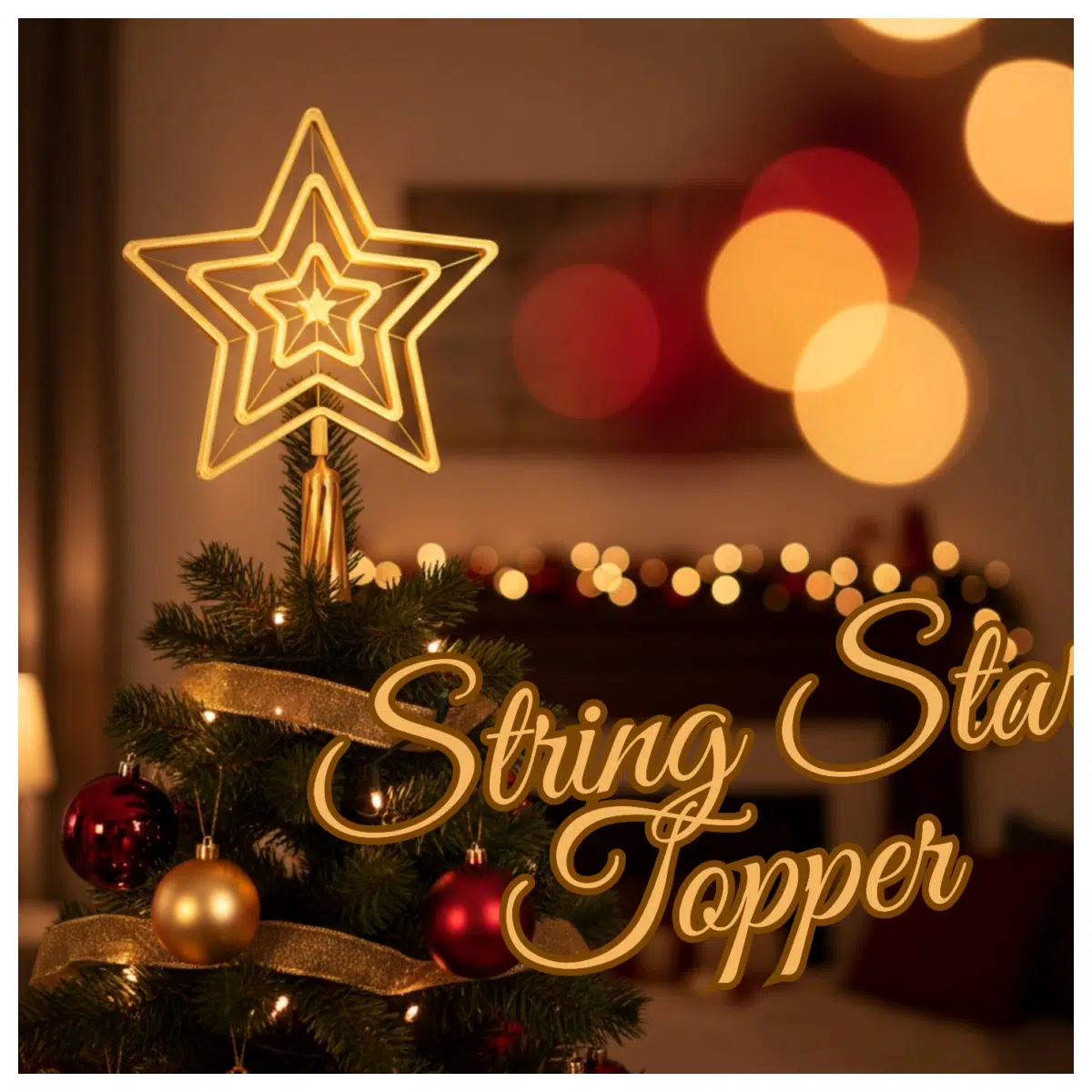Christmas Tree Decorations Starline Stars Festive Decorations Tree Topper Gift Ornament Holiday Decor
