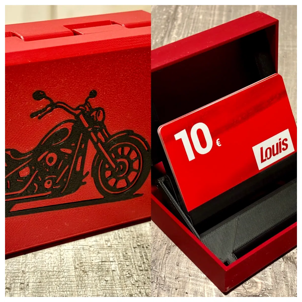 Motorcycle Gift Card Box 1 3 Slots Motorcycle Accessories Keychains Decoration Gift Box Motorcycle Enthusiast