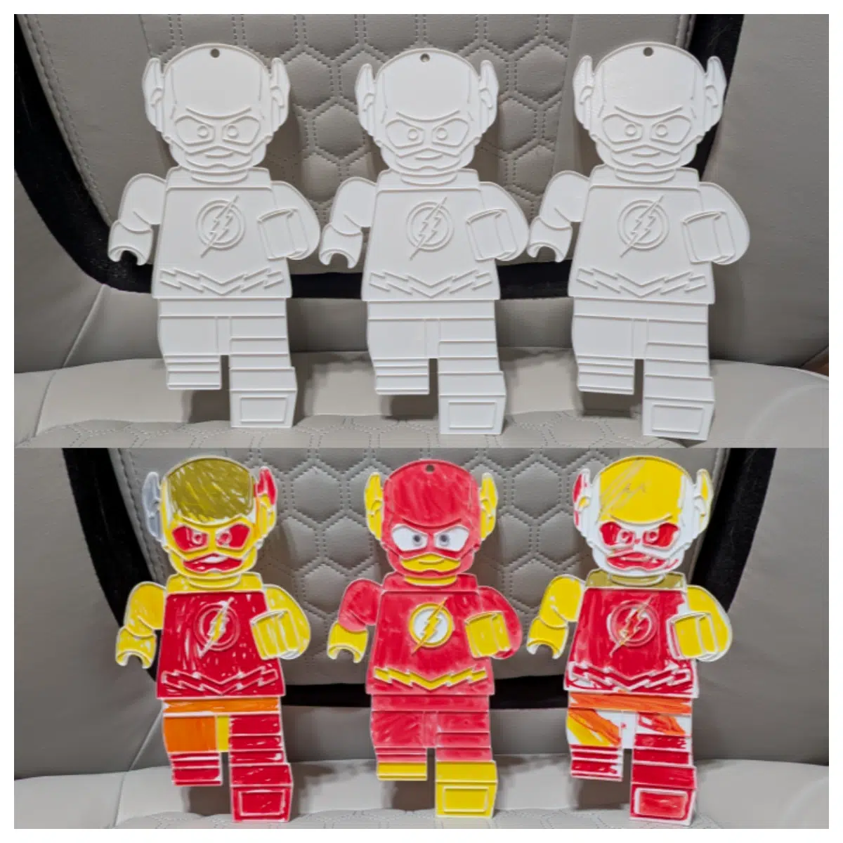 Flash Superhero DIY Craft Hanging Ornament Kids Painting Decoration ful Flash Decor Creative Handcraft Making Flash Superhero Kids Gift