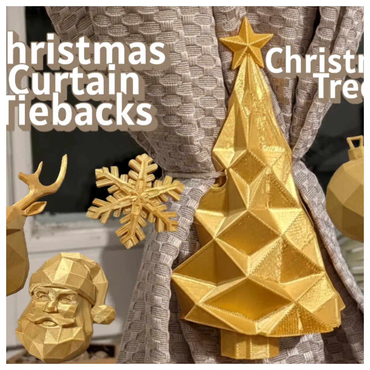 Christmas Curtain Hooks Christmas Tree Accessories Christmas Decorations Curtain Hooks Ornament Fasteners