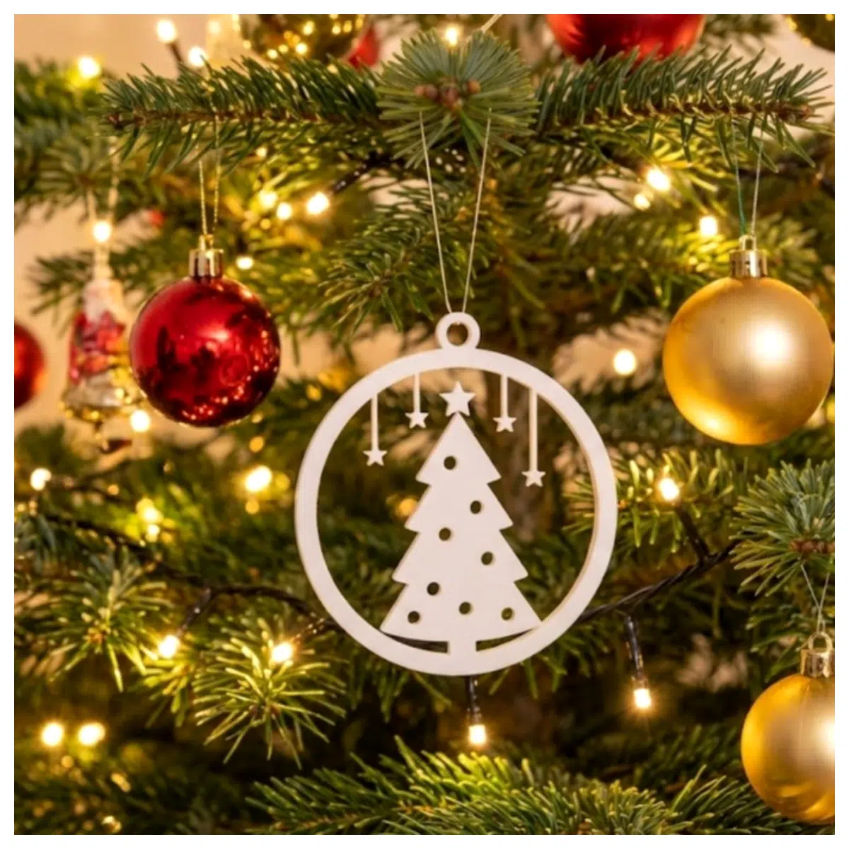 Christmas Ornament Hanging Decorations Star Festive Decorations Christmas Decor Accessory Variety Styles Christmas Gift
