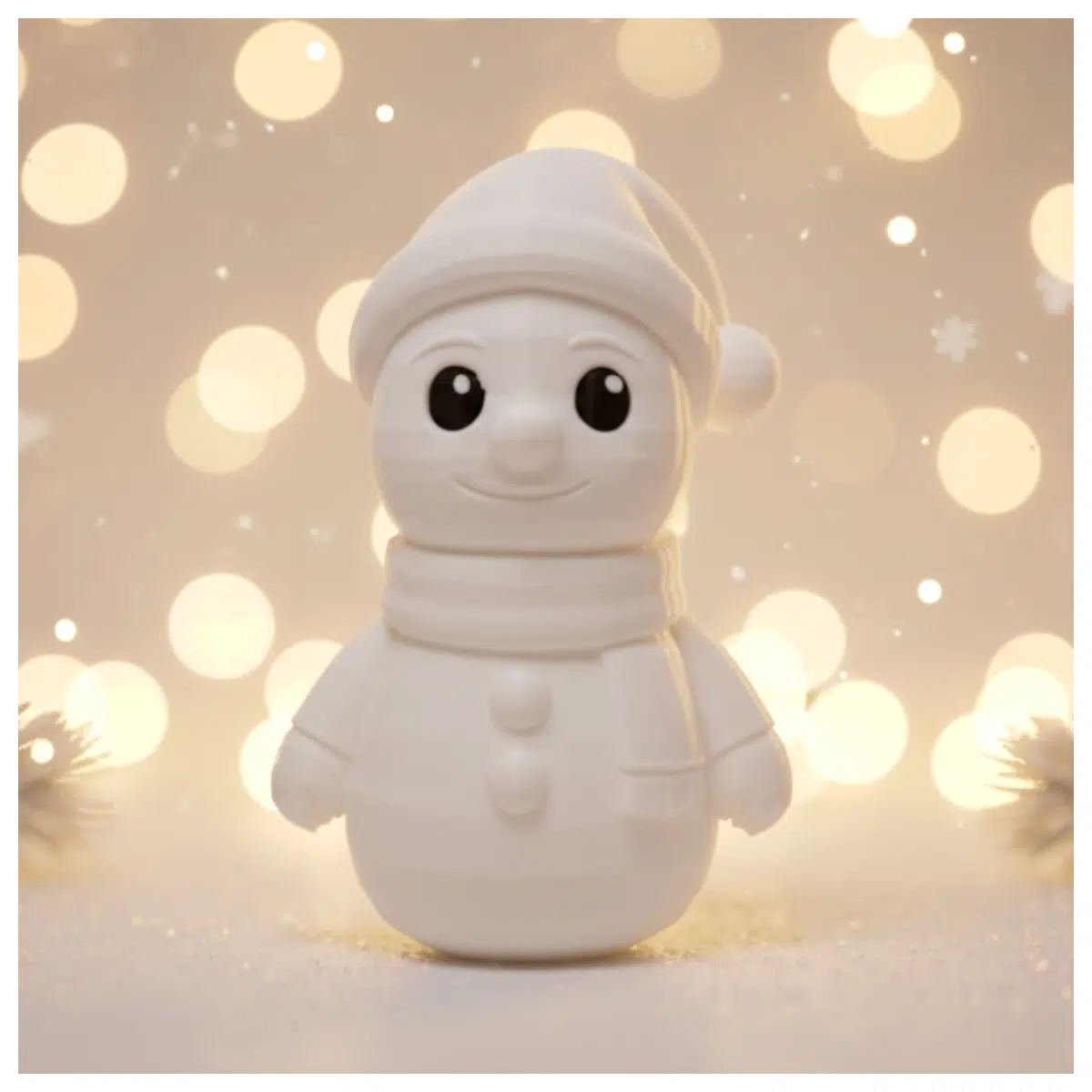 Snowman Figurine Holiday Decoration Christmas Small Snowman Christmas Gift Simple Cute Display Decoration