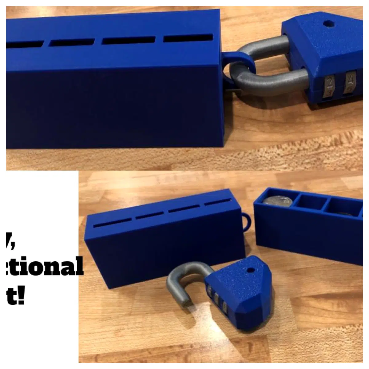 Slot Coin Holder Lock Box Currency Organizer Money Case Bank Card Storage Protective Box Wallet Accessories