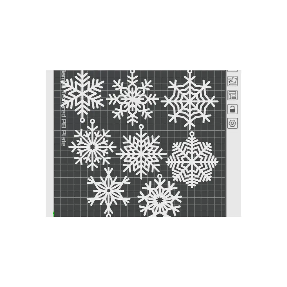 Christmas Snowflake Decorations 8cm Diameter Variety of s Festive Snowflakes Christmas Ornament Accessories Gift Ideas