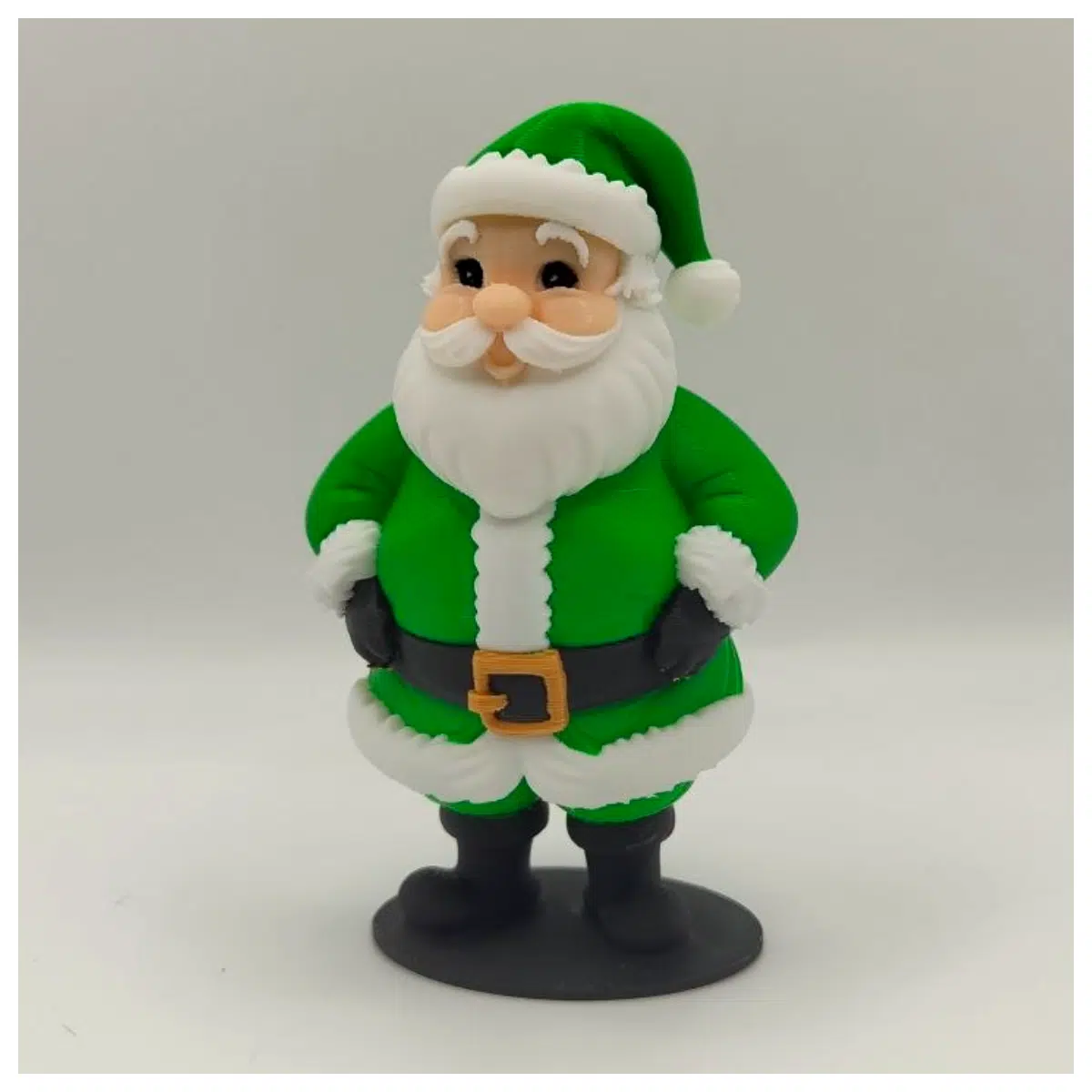 Green Santa Statue Festive Decoration Christmas Ornament Holiday Gift Display Figure Christmas Theme