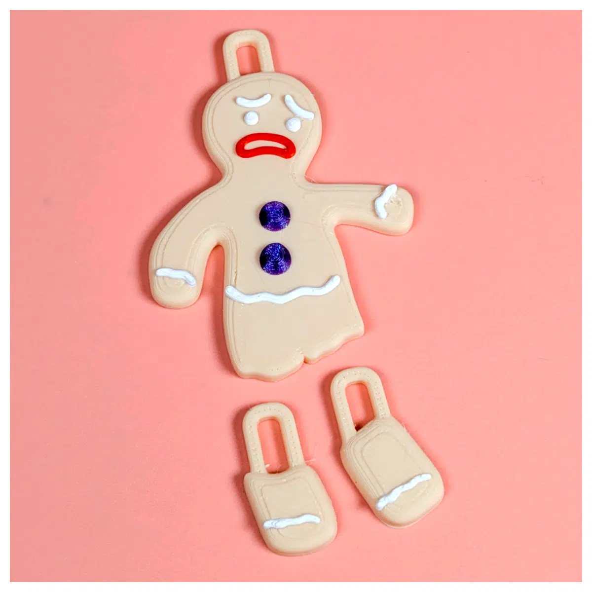 Gingerbread Man Broken Decor Christmas DIY Gingerbread Man Parts Candy Crafting Supplies