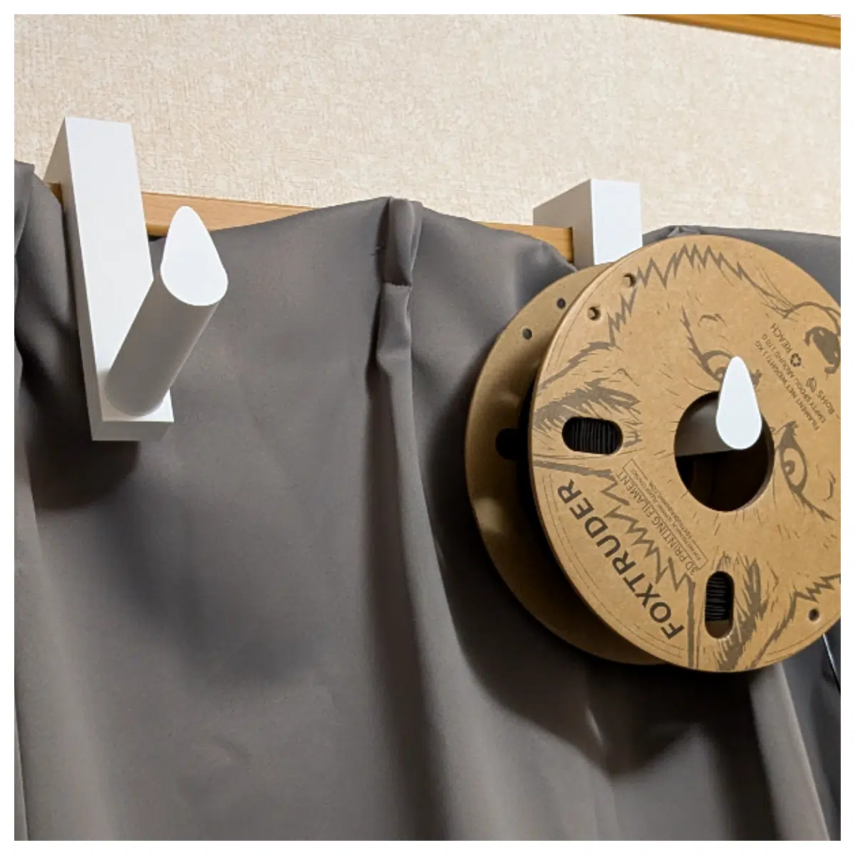 Curtain Rod Support Line Reel Fixation Curtain Accessory Easy Installation Enhance Curtain Stability Curtain Support Parts
