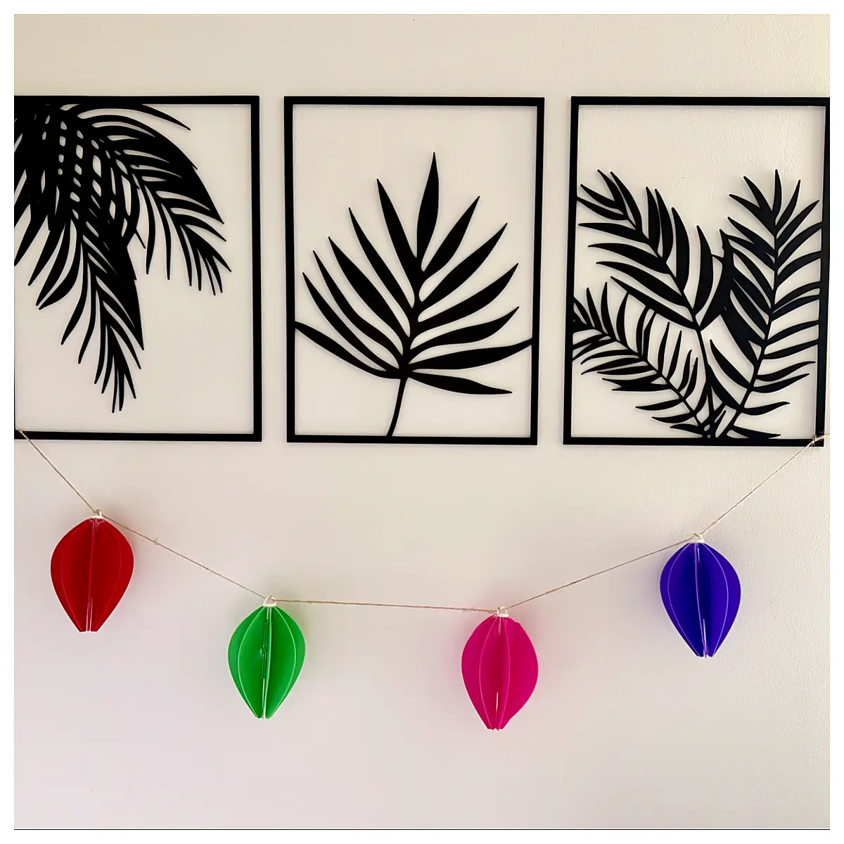String Flower Ring DIY Assembly Easy Print Holiday Decor Christmas Lights Festive Lighting