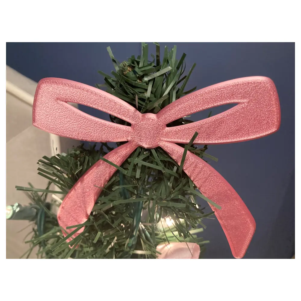 Christmas Bow Tree Topper Ornament ful Christmas Decorations Festive Ornament Accessories Christmas Gift
