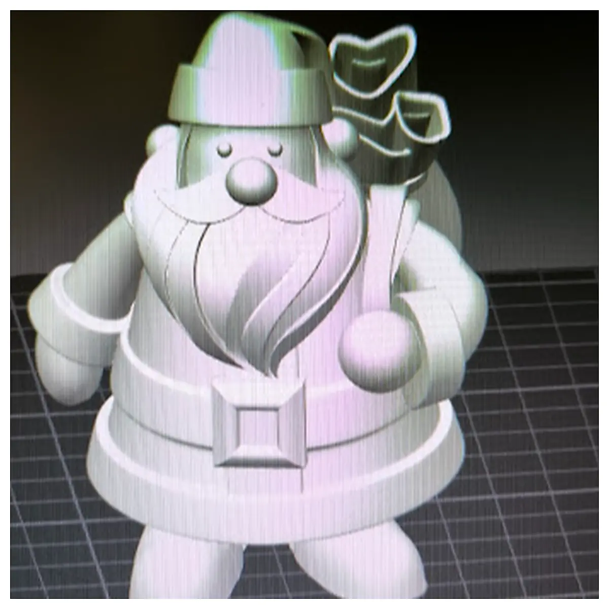 Santa Claus Sculpture Christmas Decoration Festive Figurine Holiday Gift Christmas Theme Ornament
