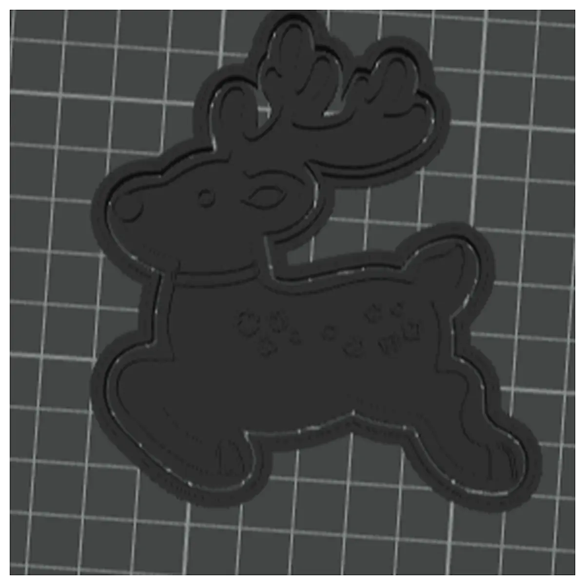 Reindeer Cookie Cutter DIY Baking Christmas Cookie Cutter Animal Cookie Fun Toys