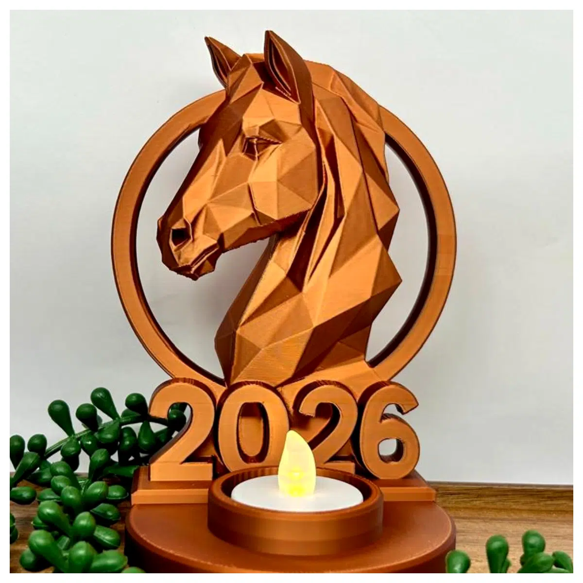 Horse 2026 Candlestick Holder Desktop Decoration Candle Stand Ornament Modern Minimalist Creative Home Decor
