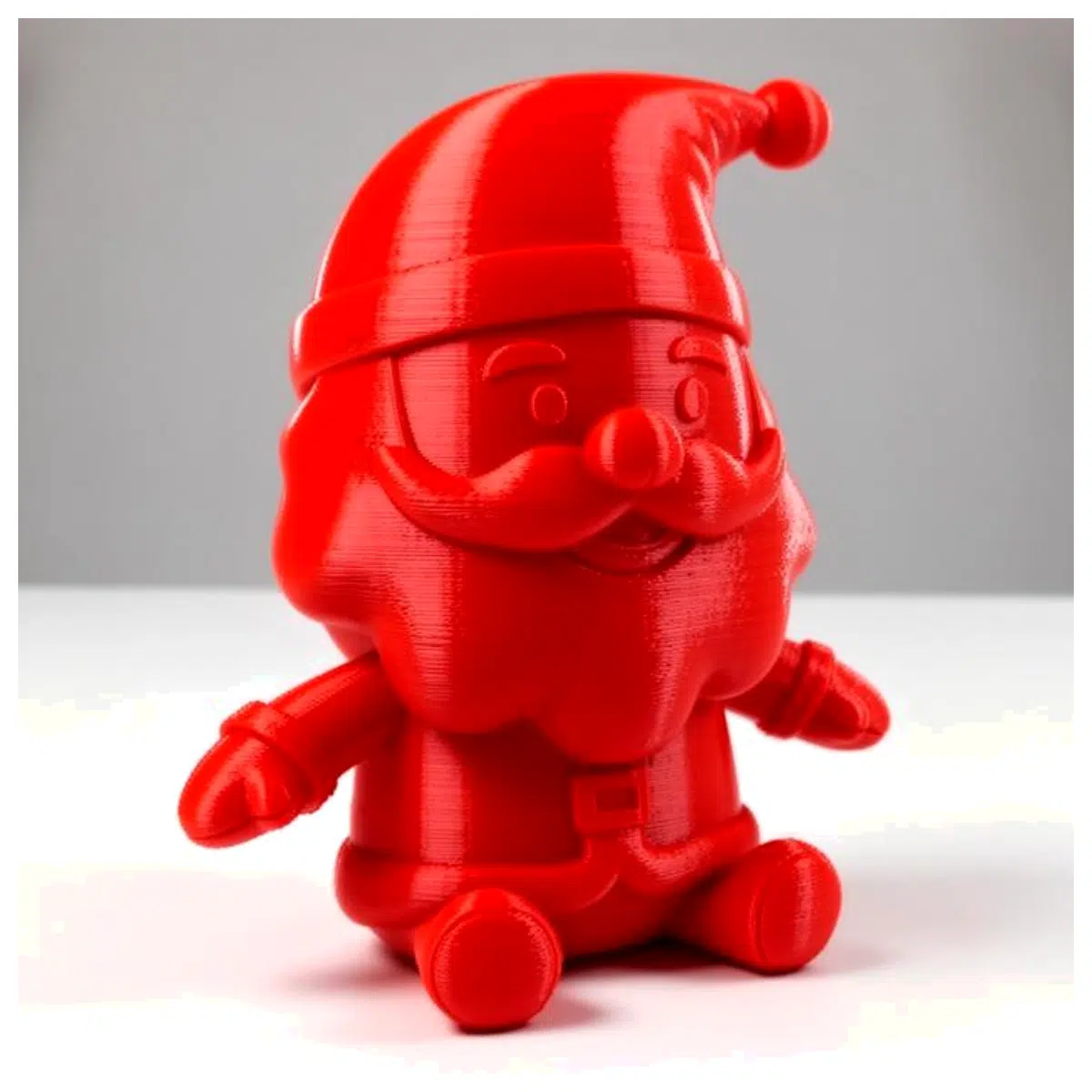 Q Version Santa Claus Smiling Figure Model Decoration Christmas Festival Gift Collection