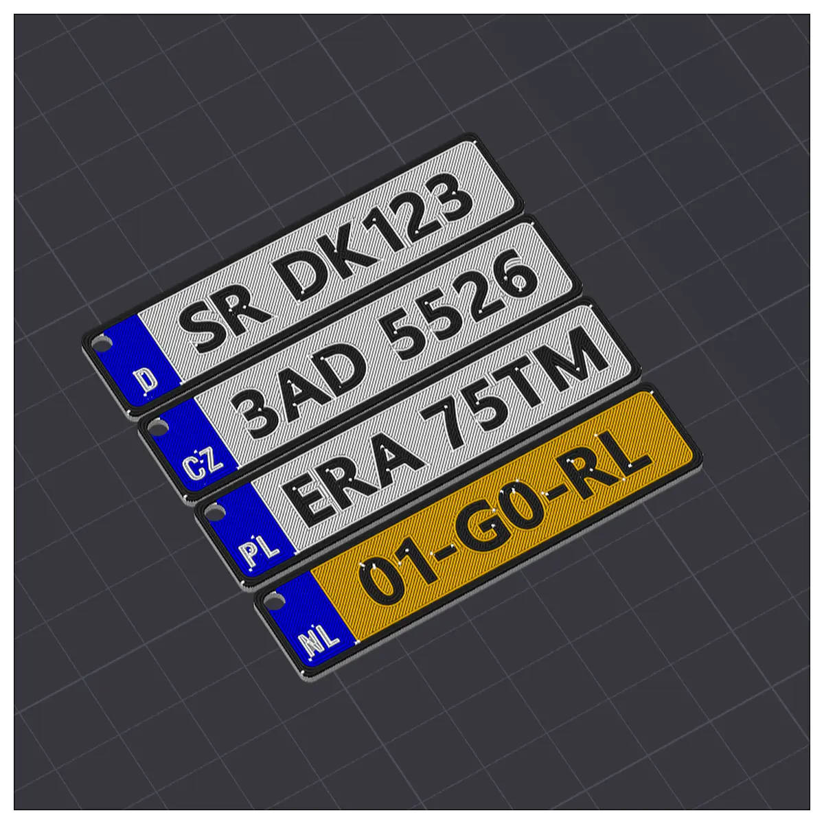 Car License Plate Text Keychain Vehicle Number Memorial Car Parts Car Accessories Car Gifts Auto Collectibles