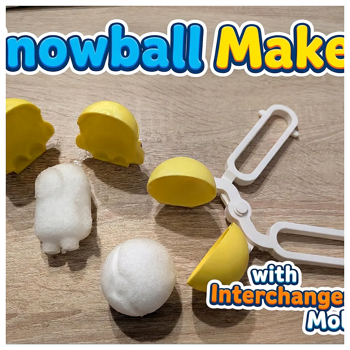 Snowball Maker Multi Molds Replaceable Make Snowballs Toys Outdoor Activities Fun