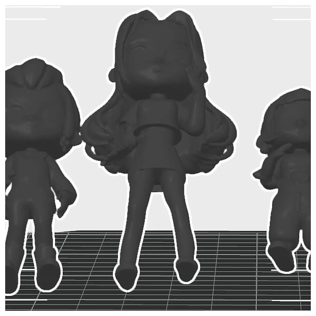 Mini Demon Hunter Models Mila Zoe Toy Collection Figure Toys Roleplay Demon Hunter Accessories