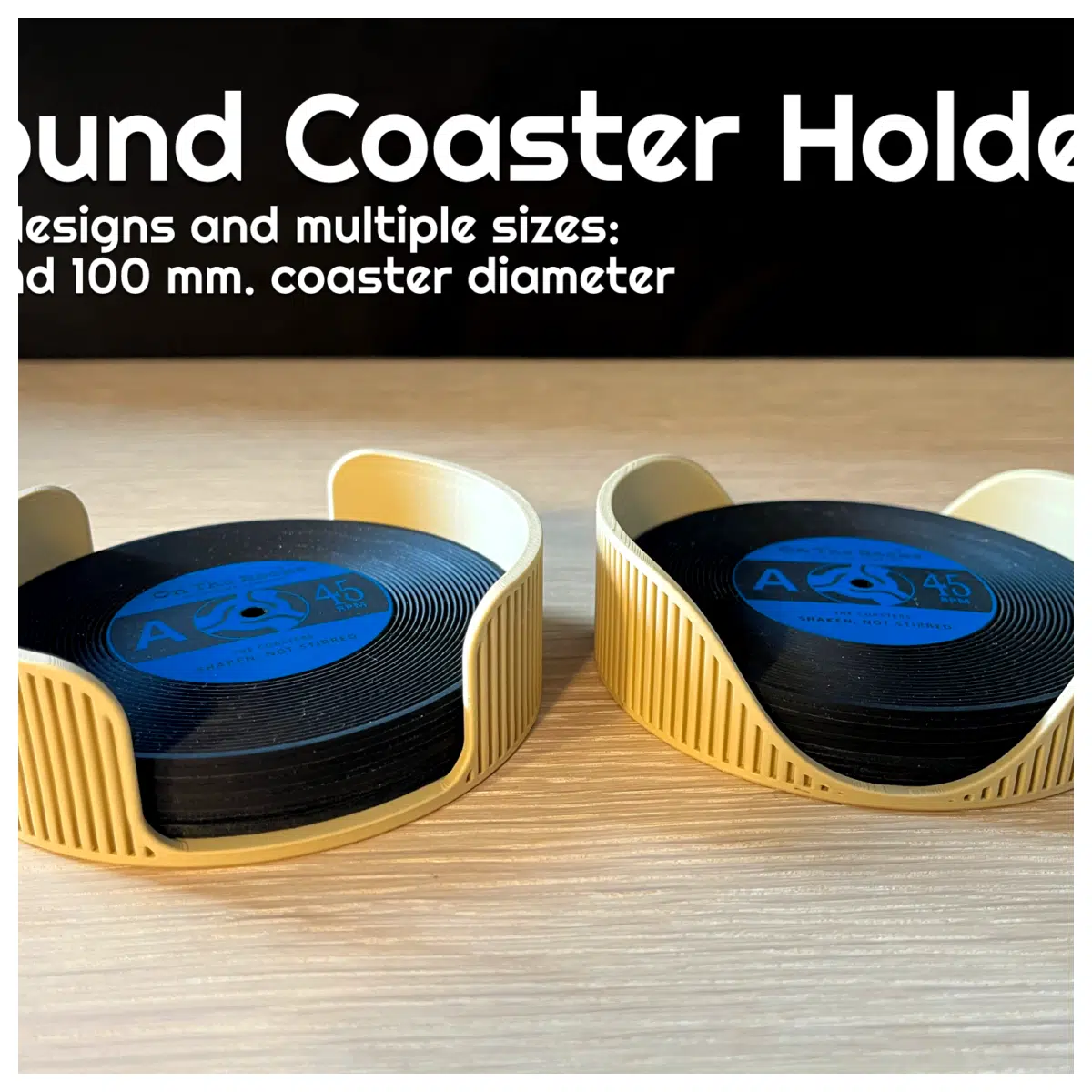 Round Cup Mat Organizer Stand Desk Storage Coffee Mat Holder Multi Compartment Design Kitchen Bathroom Organizer