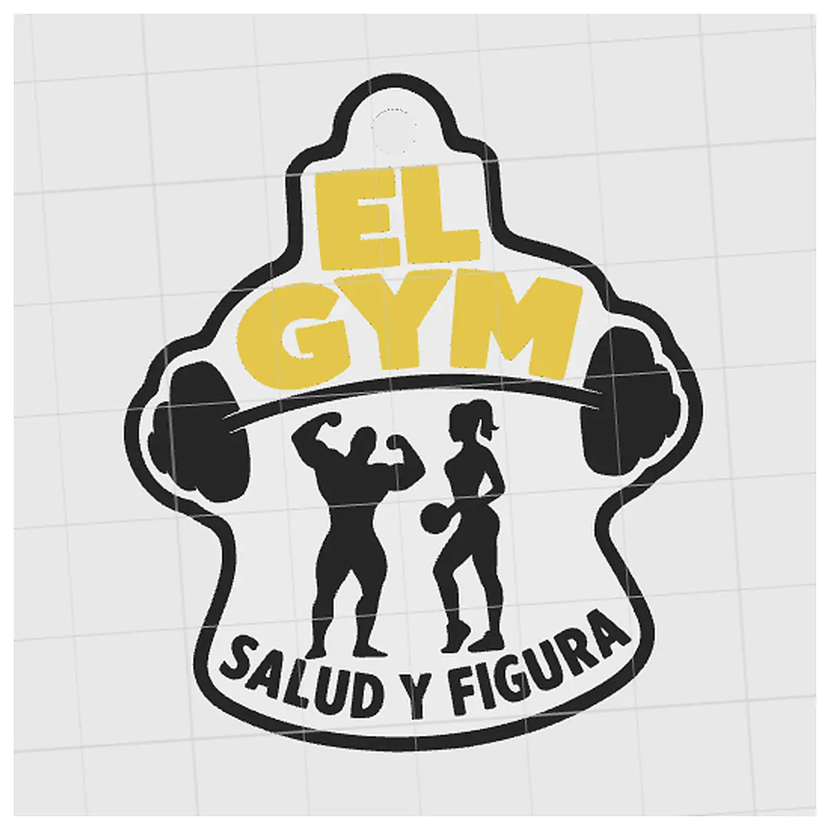 Fitness Keychain Exercise Health Shape Workout Accessory Keyring Fitness Charm