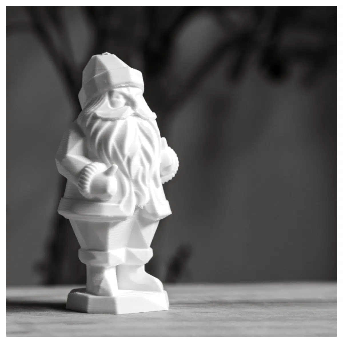 Low Poly Santa Claus Model 3D Download Festive Decoration Scene Animation Character Christmas Accessory