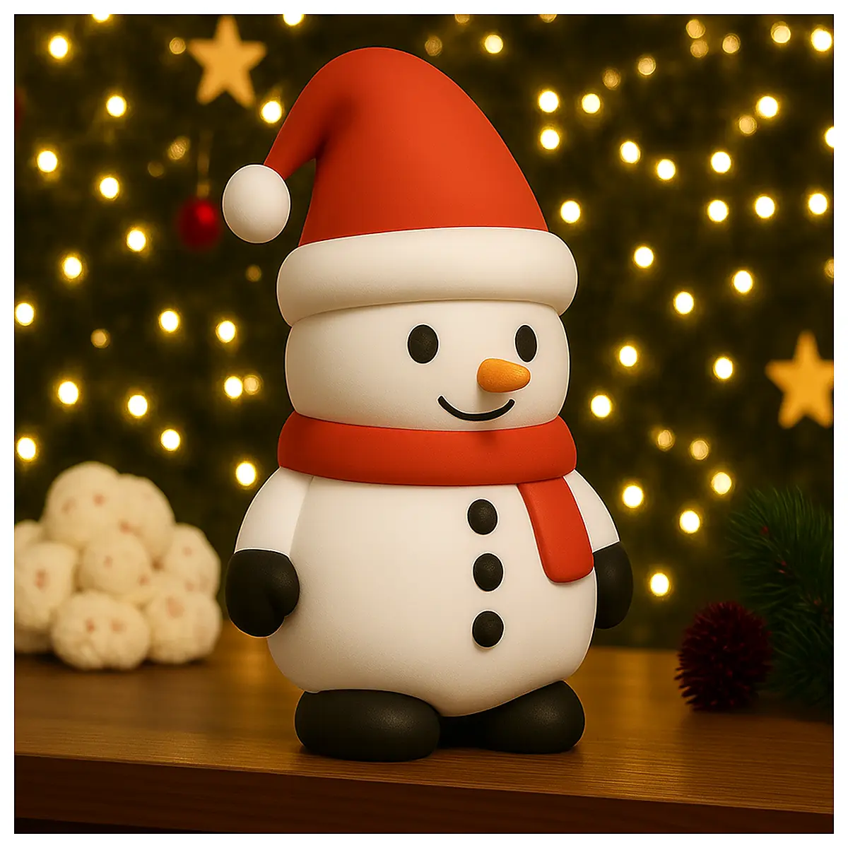 Snowman Model Toy Christmas Decoration Kids Puzzle Toy Creative Handmade Ornament Figures