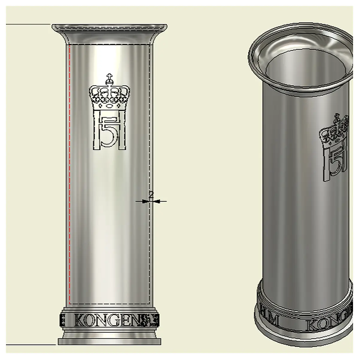 Crown Trophy Norwegian Kongsberg Trophy Trophy Parts Repair