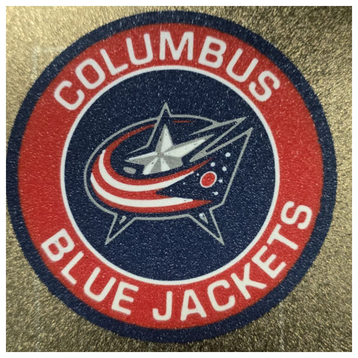 Blue Jacket Team Theme Coasters Set with Stand Mat Fan Gift Home Decor Team Merchandise