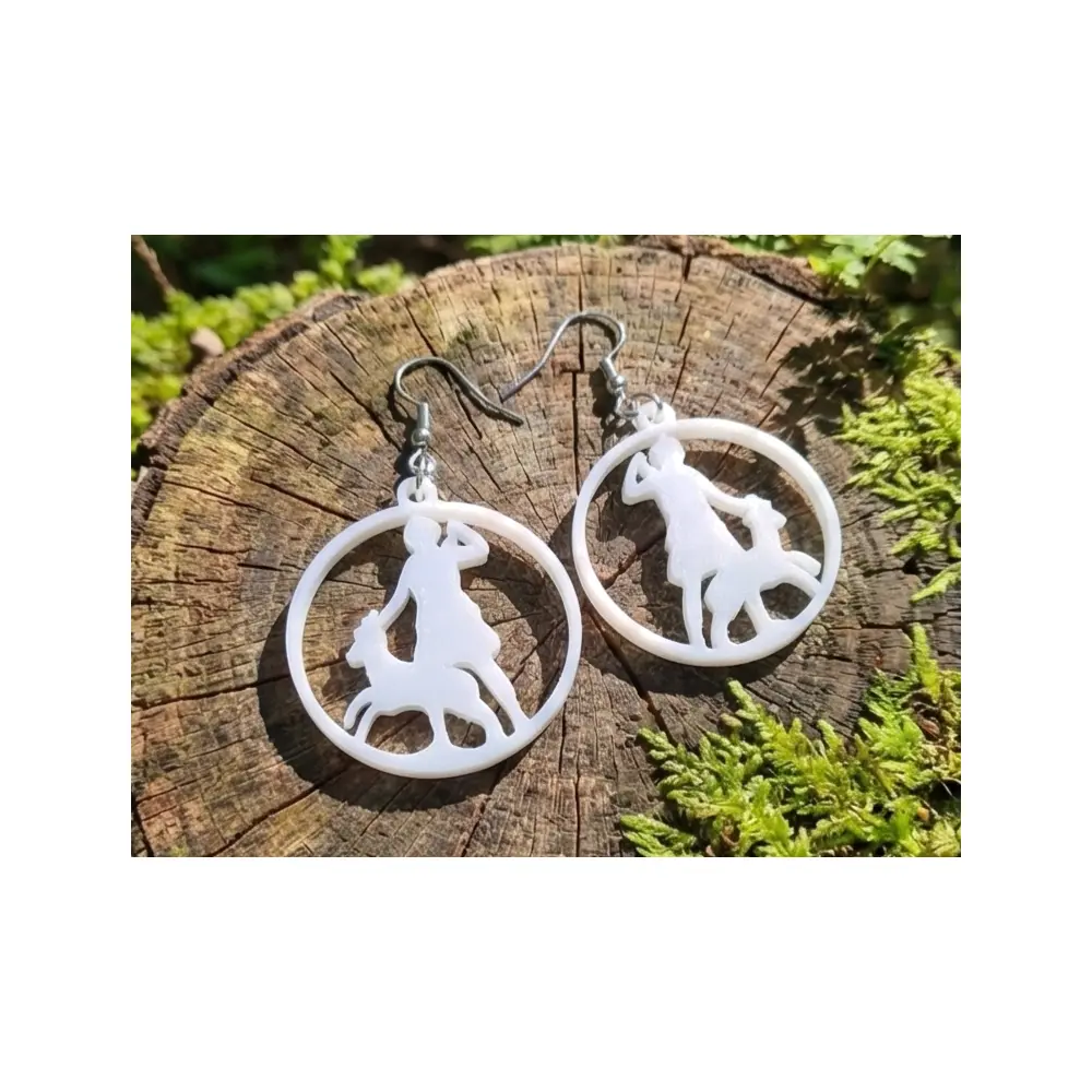 Hunter Earrings Goddess Deer Hunting Jewelry Elegant Romantic Gift Decoration
