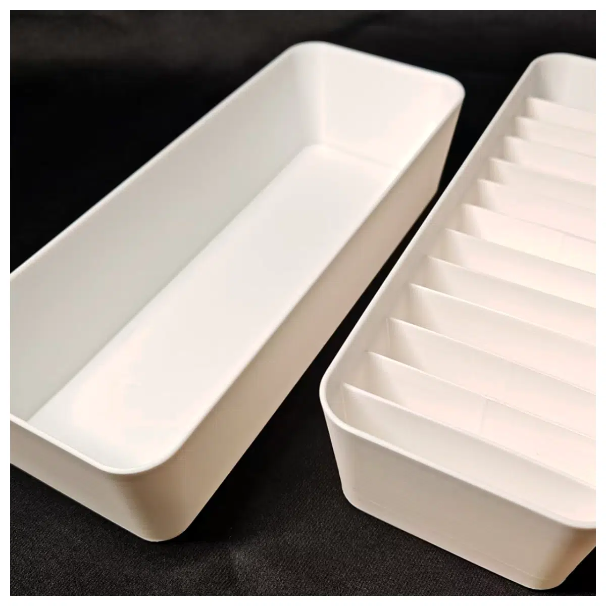 Storage Box Long Strip Dividers Office Desk Organizer Compartment No Dividers Option Office Supplies Desk Storage