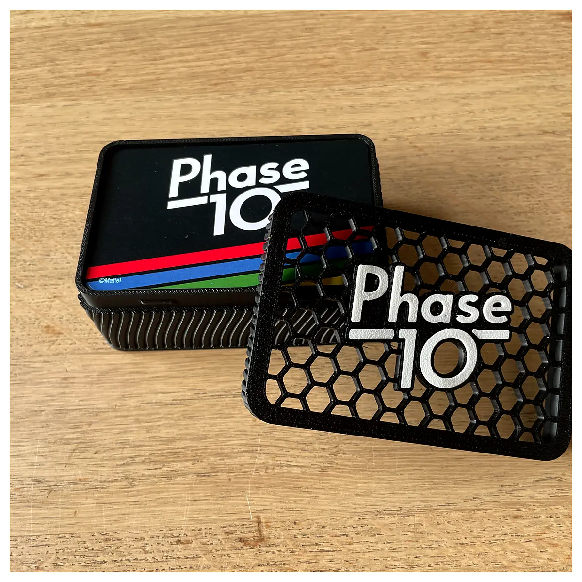 Phase 10 Card Box Game Accessories Card Storage Organizer Deck Box Multi Purpose Game Supply