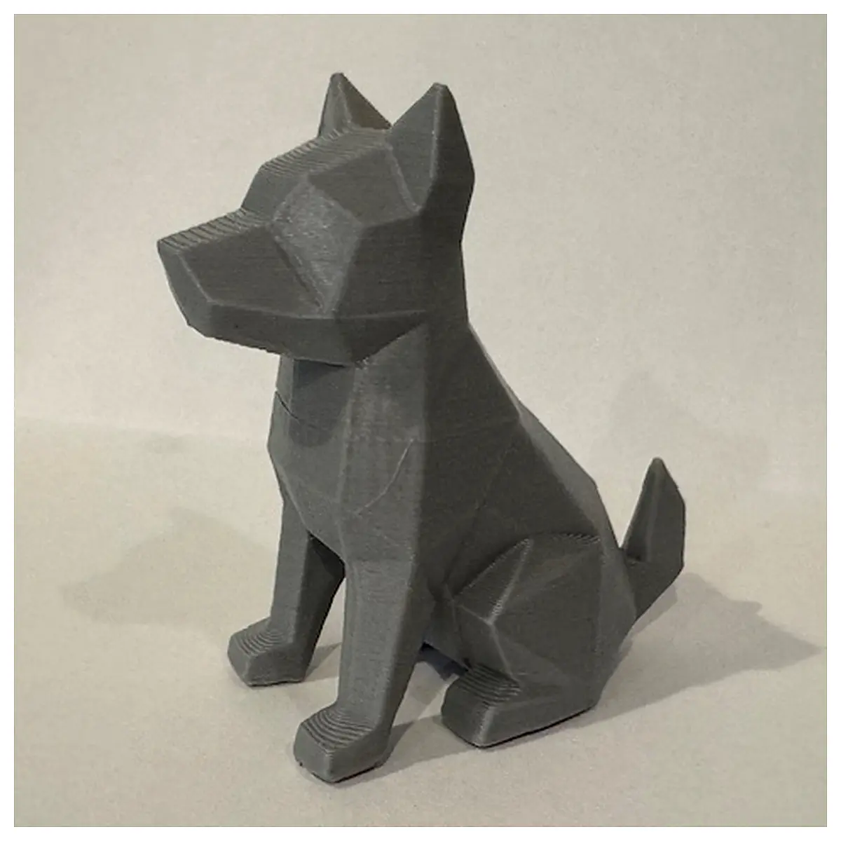 Low Poly Dog Model 3D Print Pet Toy Character Model Cute Scene Props