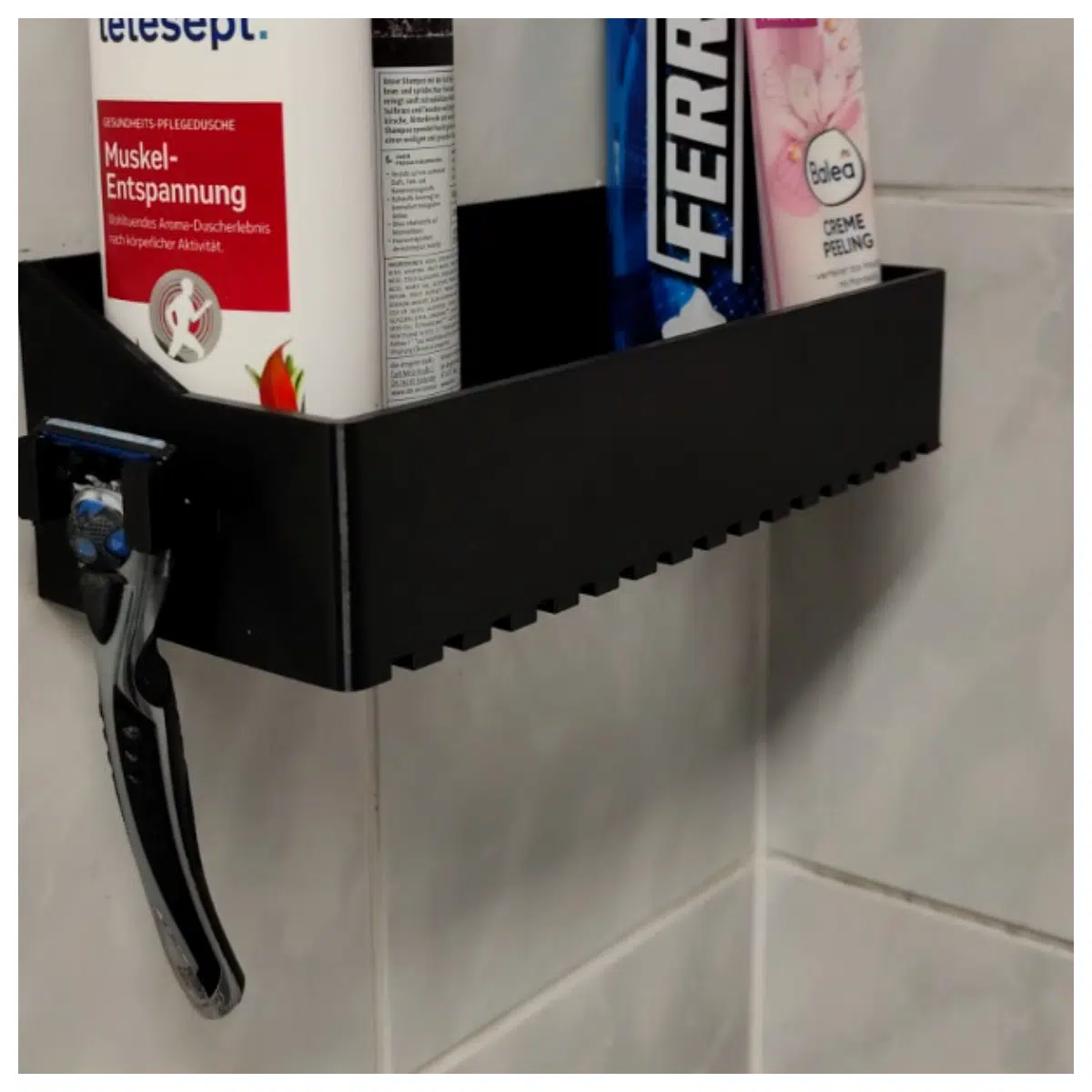 Shower Storage Rack 2 Holders Bathroom Shelf Organizer Hairbrush Holder Soap Dish Bath Accessories Organizer