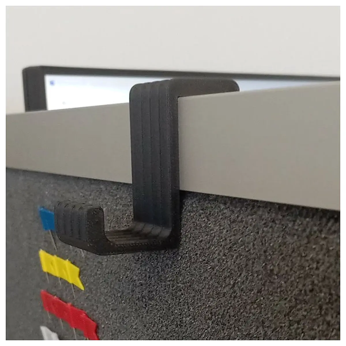 Office Storage Hook 20mm Thick Double Earphone Holder Wall Mount Hook Accessories Shelf Support
