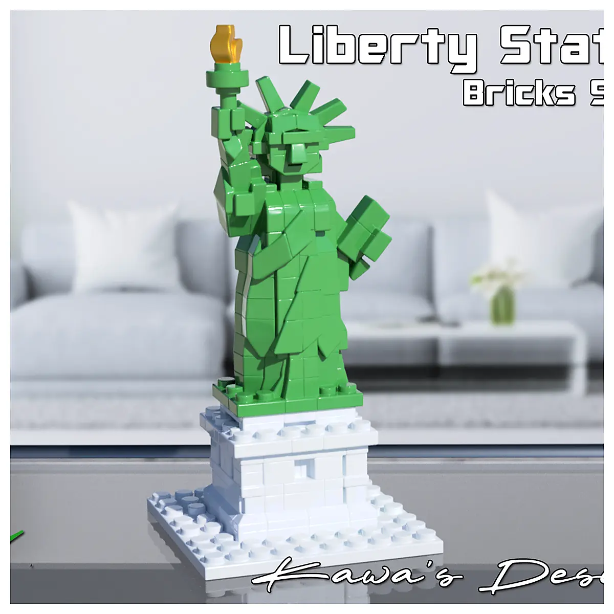 Statue of Liberty Building Blocks Model DIY Decoration Toy Construction Model Creative Gift